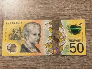 Australian $50 AUD prop note – new design
